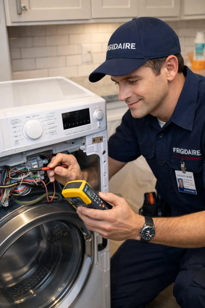 Mantenimiento preventivo y reparación de lavadoras Frigidaire de alta eficiencia en San José Costa Rica
